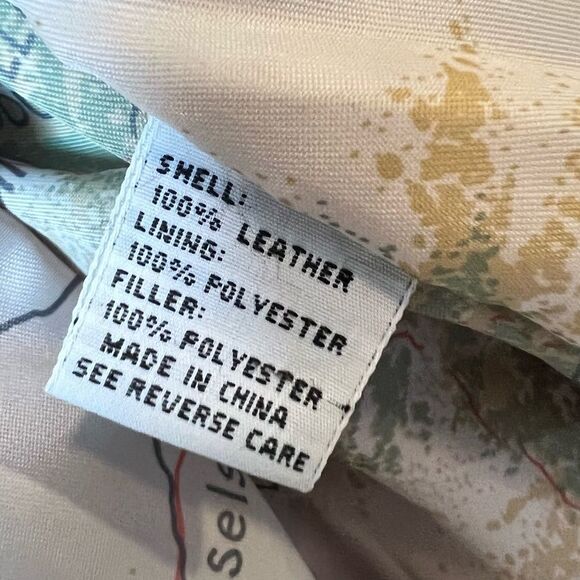 North American Hunting Club Life Members Brown Leather Bomber Jacket - Picture 8 of 13